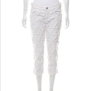 Isabel Marant Mid-Rise Frayed Jeans